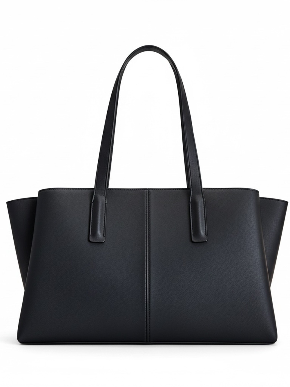 FREJA New York Paloma Tote Black Vegan Leather Work Bag EUC - MSPR $368